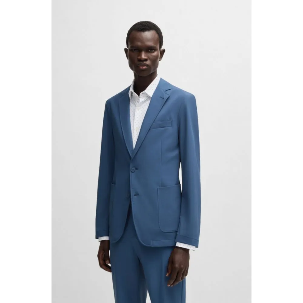 Slim-fit Sakko in reisefreundlichem, dehnbarem Softshell-Material