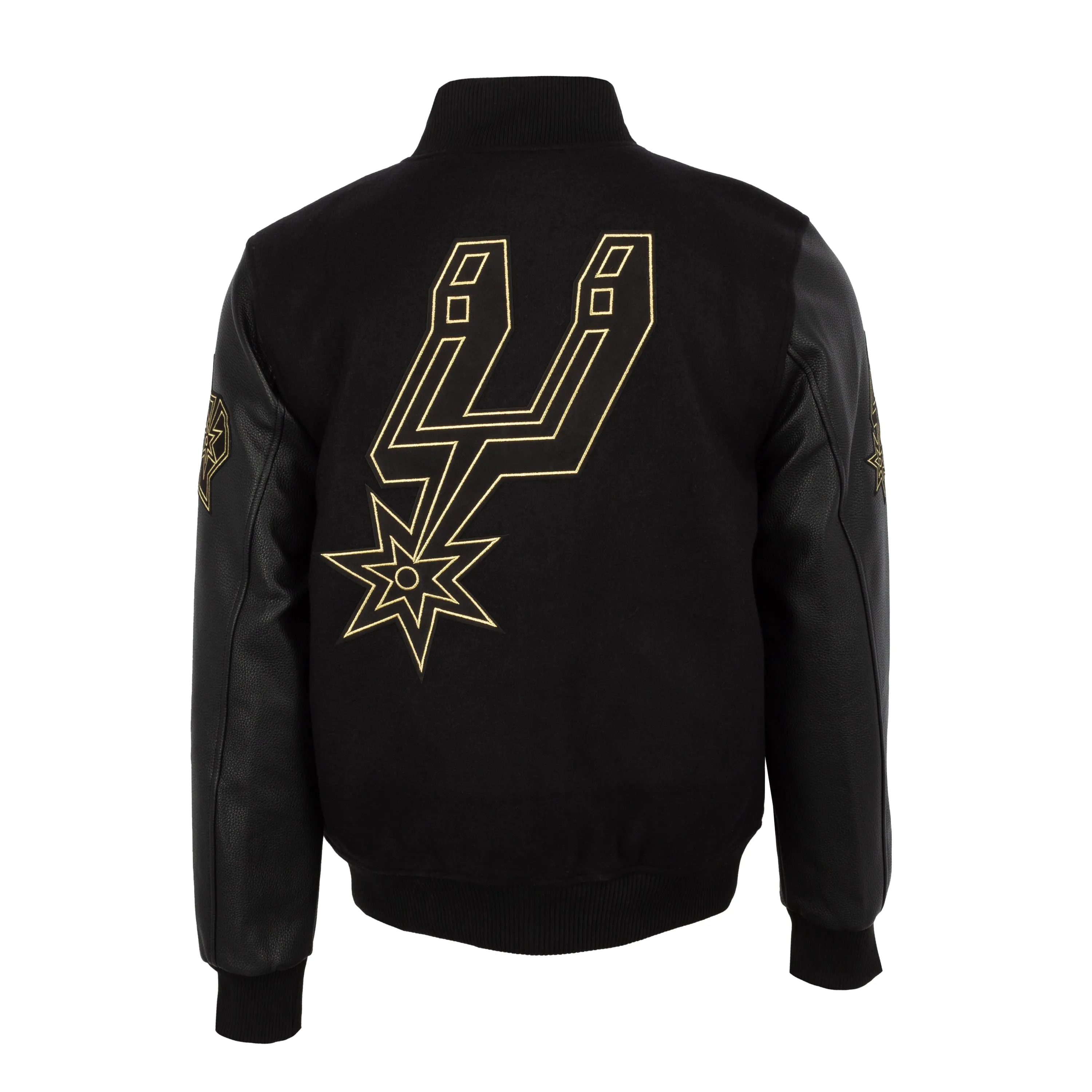 Spurs Black Gold Varsity Jacke - Herrenbekleidung_Pro-Standard