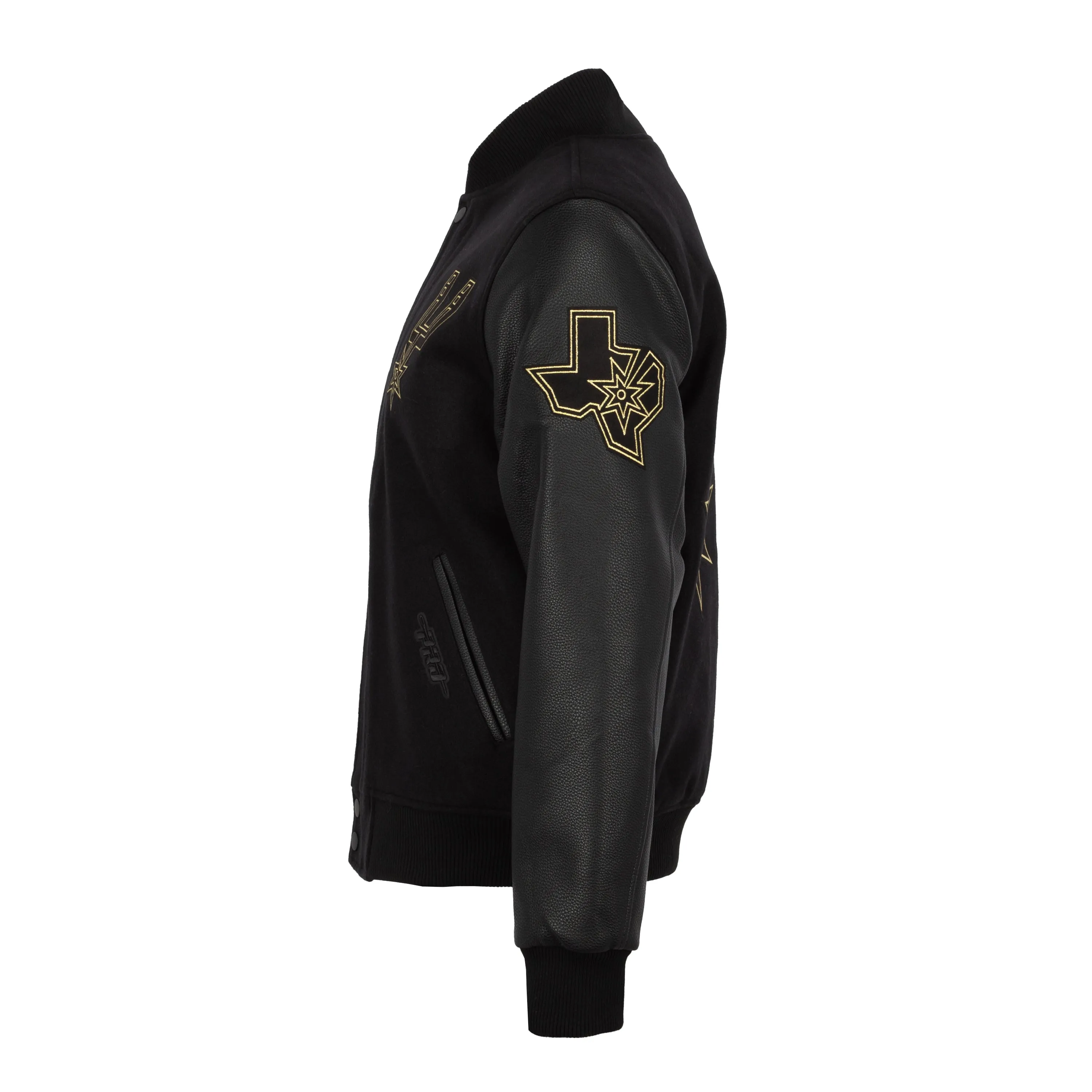 Spurs Black Gold Varsity Jacke - Herrenbekleidung_Pro-Standard