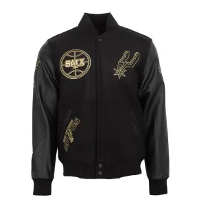 Spurs Black Gold Varsity Jacke - Herrenbekleidung_Pro-Standard