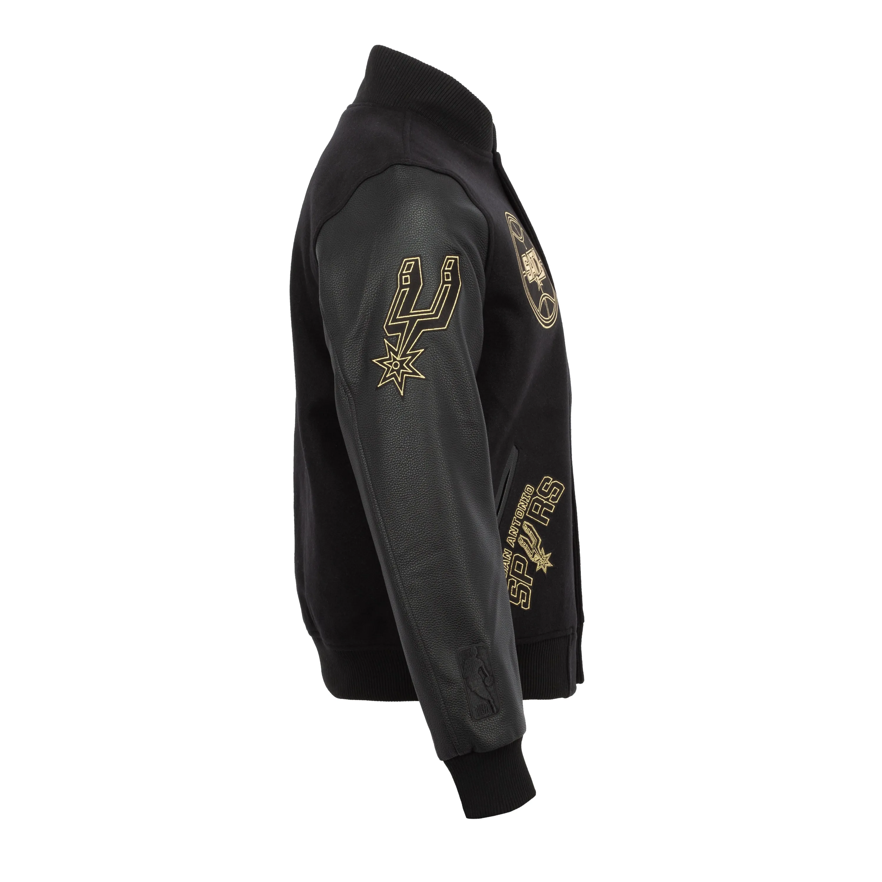 Spurs Black Gold Varsity Jacke - Herrenbekleidung_Pro-Standard