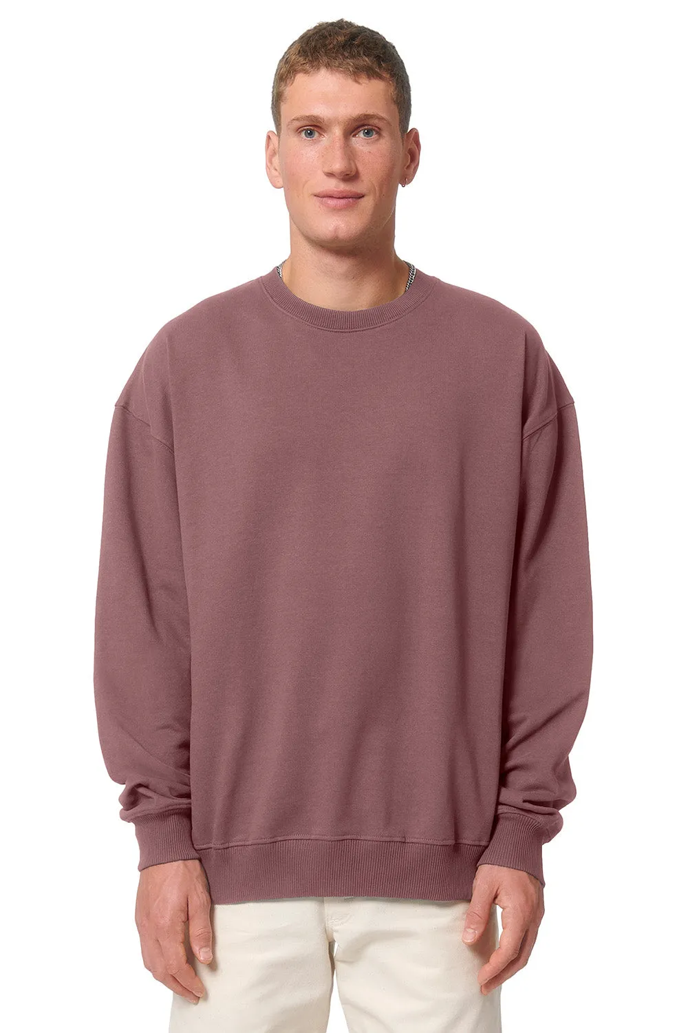 Stanley/Stella Herren Ledger Dry Crewneck Sweatshirt - Kaffa Kaffee