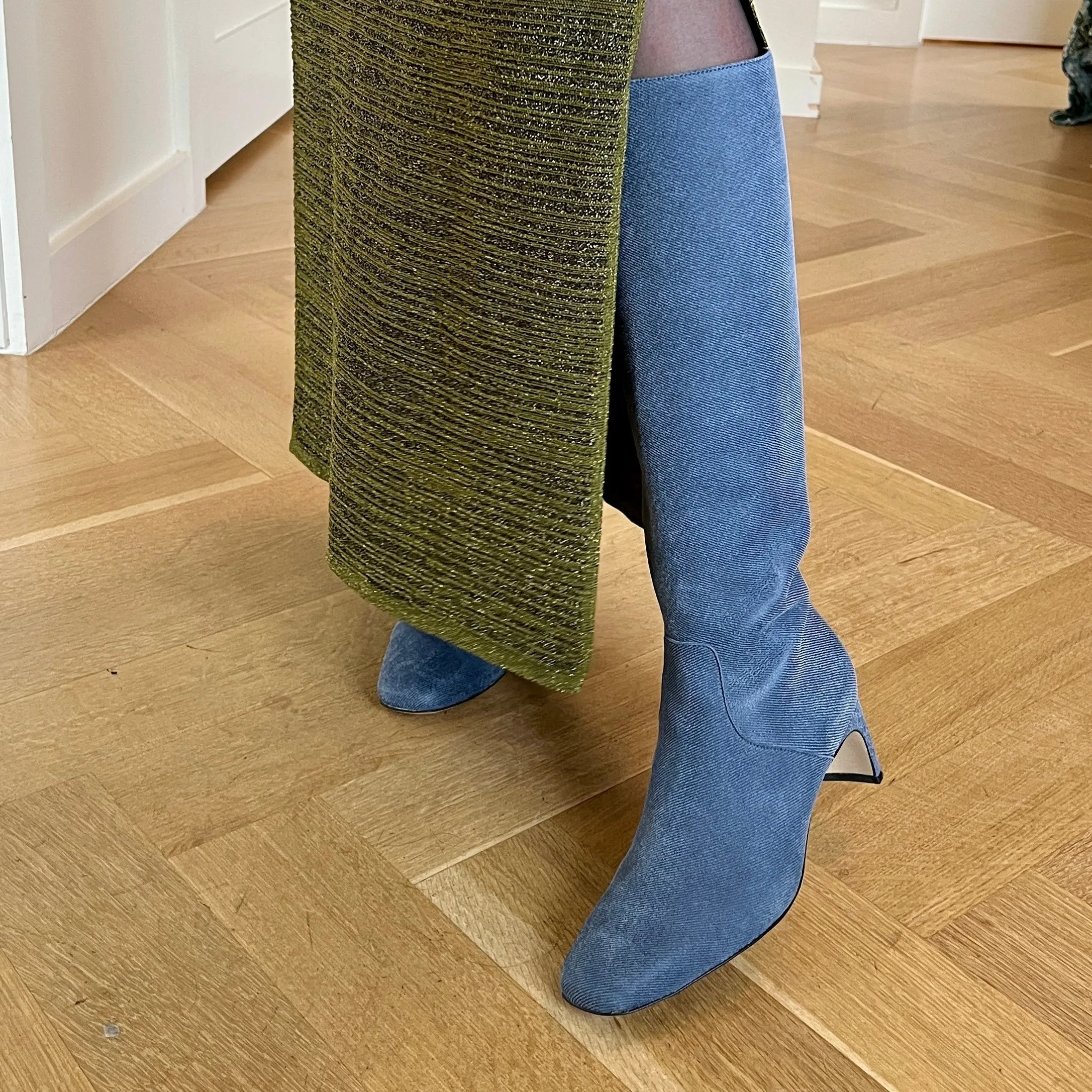 Stella - Denim Wildleder