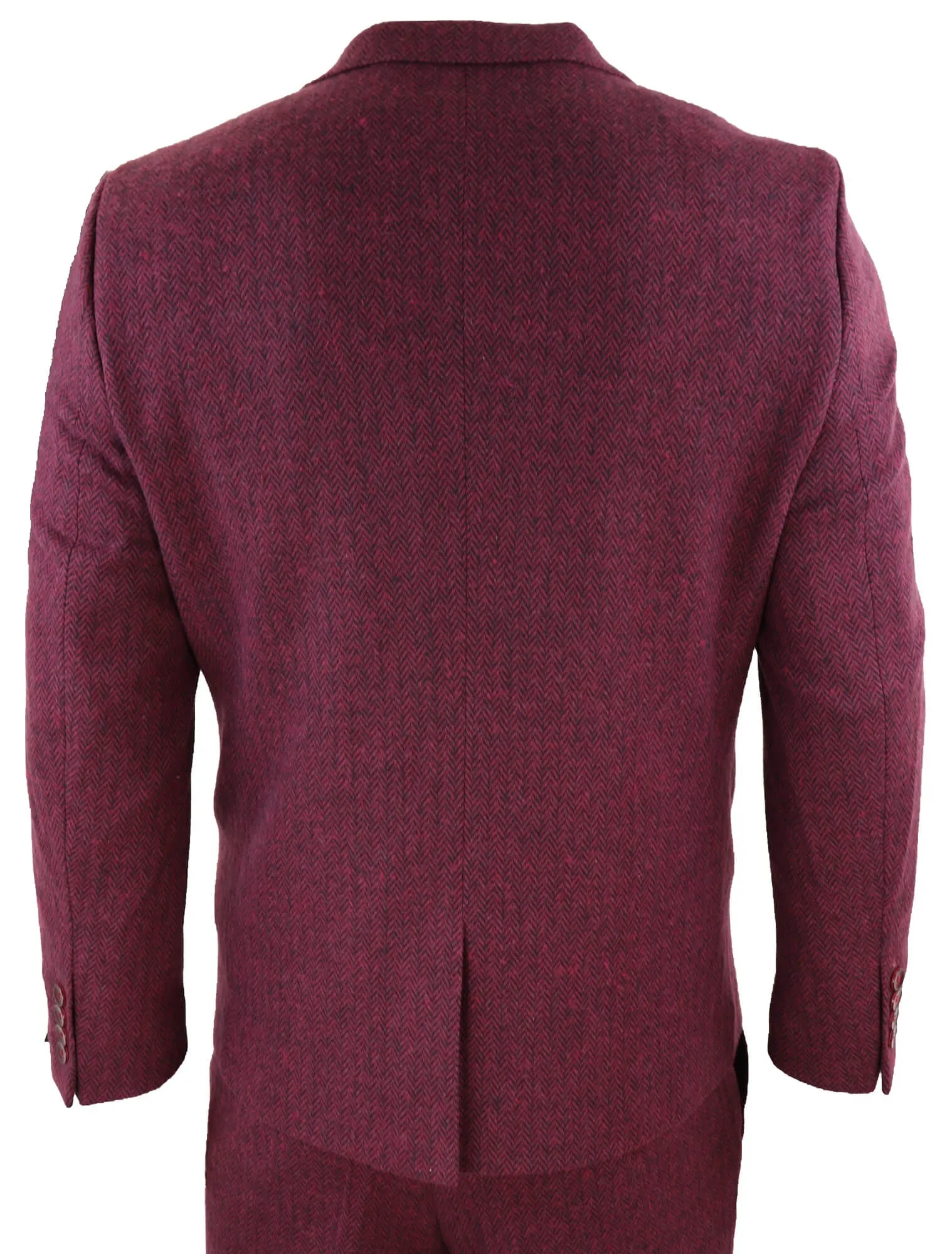 stz11 3-teiliger Tweed-Anzug Fischgrät