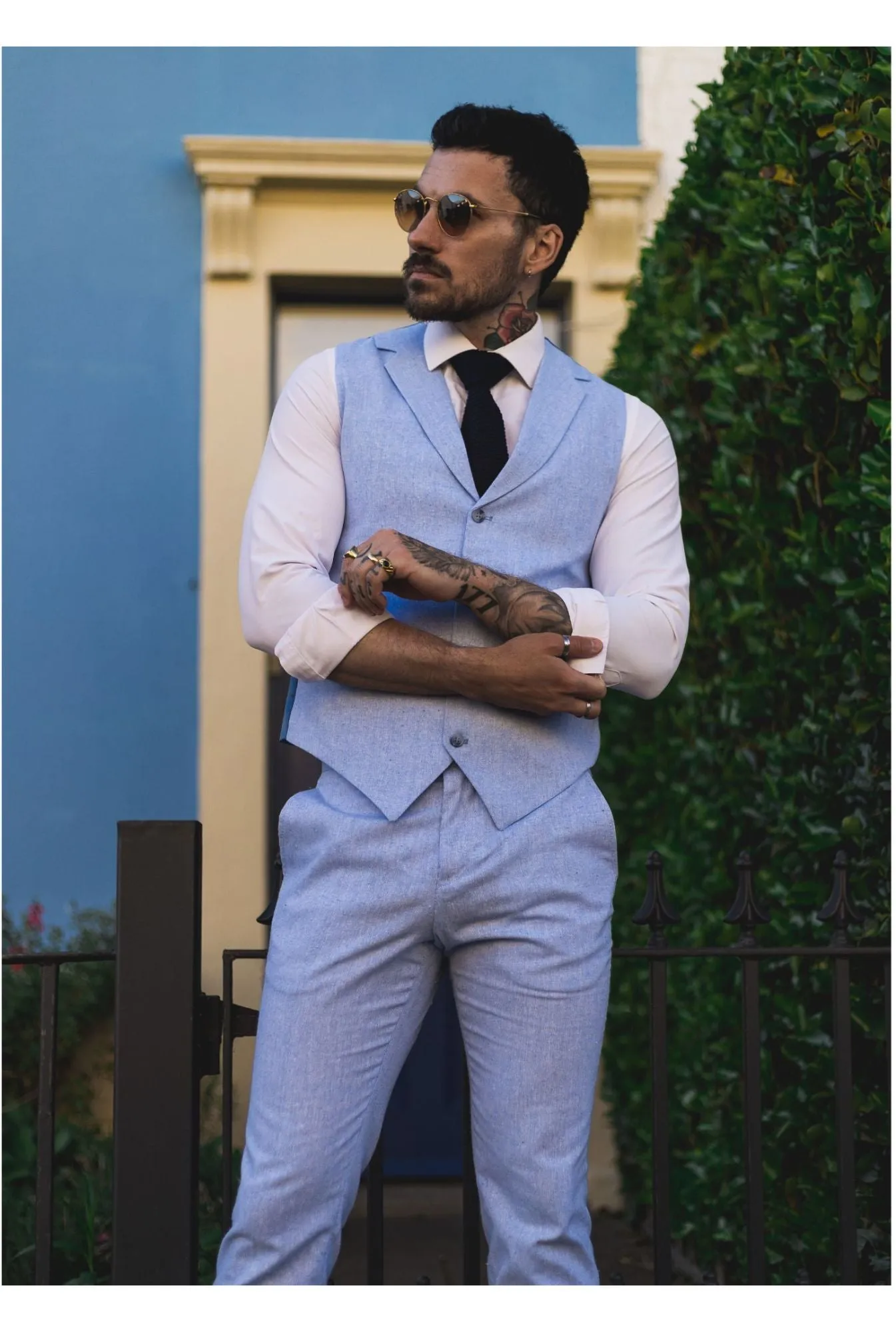 Sommeranzug Weste Hose Hochzeit