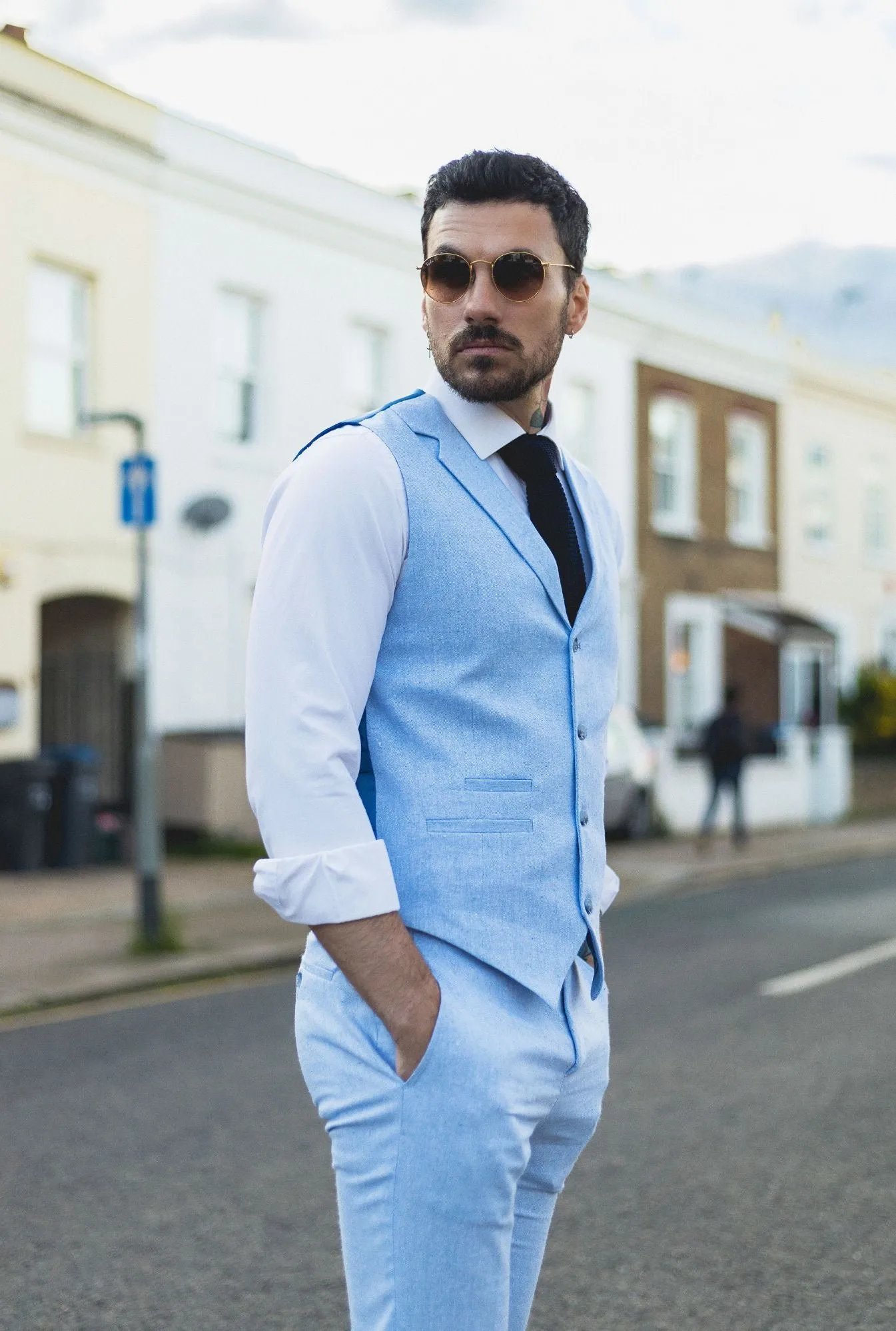 Sommeranzug Weste Hose Hochzeit