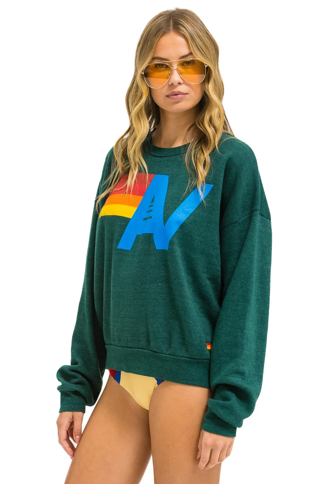 Sweatshirt Logo Crew Swrxlo Wald