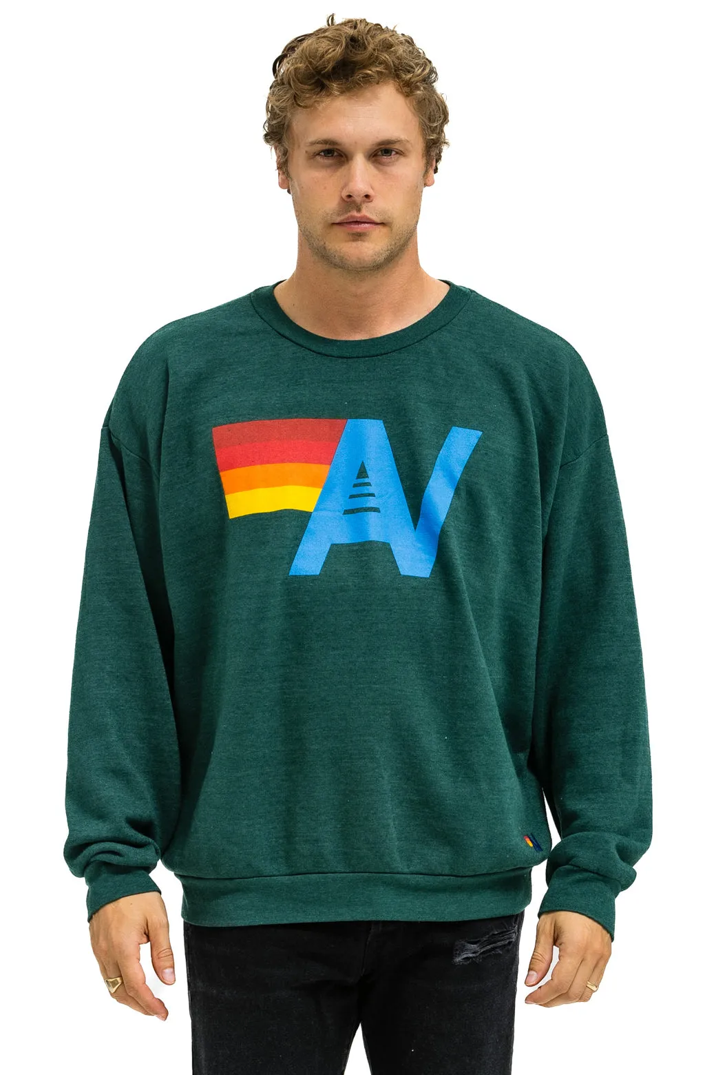 Sweatshirt Logo Crew Swrxlo Wald