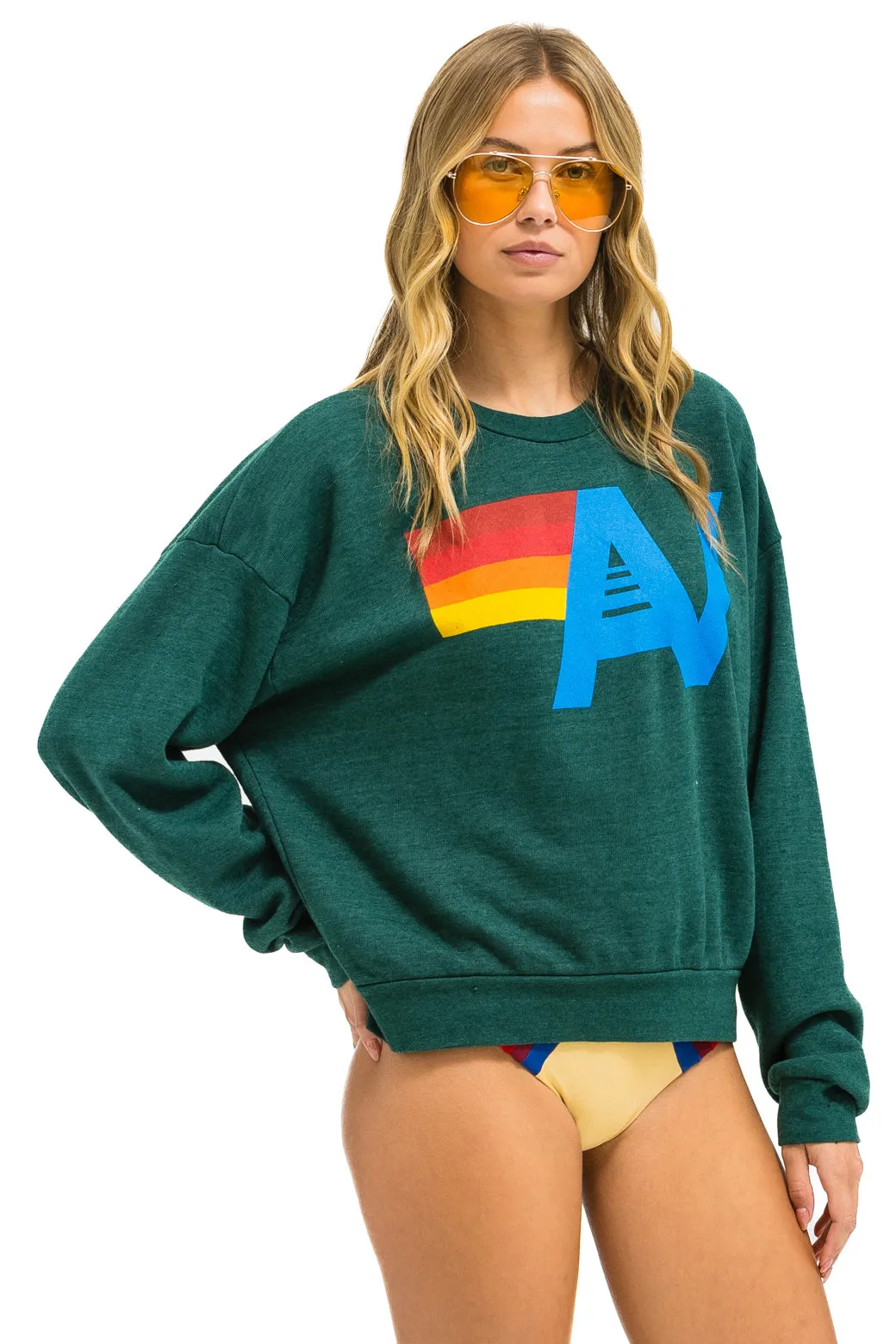 Sweatshirt Logo Crew Swrxlo Wald