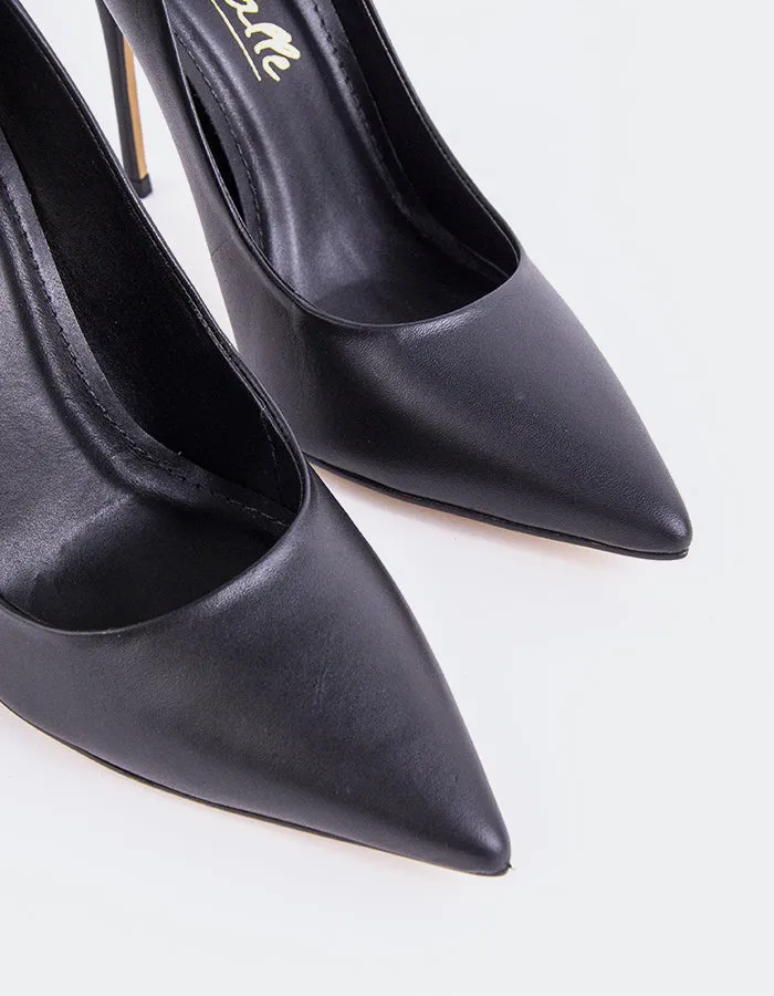 Teeva Leder in Schwarz