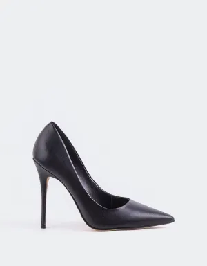 Teeva Leder in Schwarz
