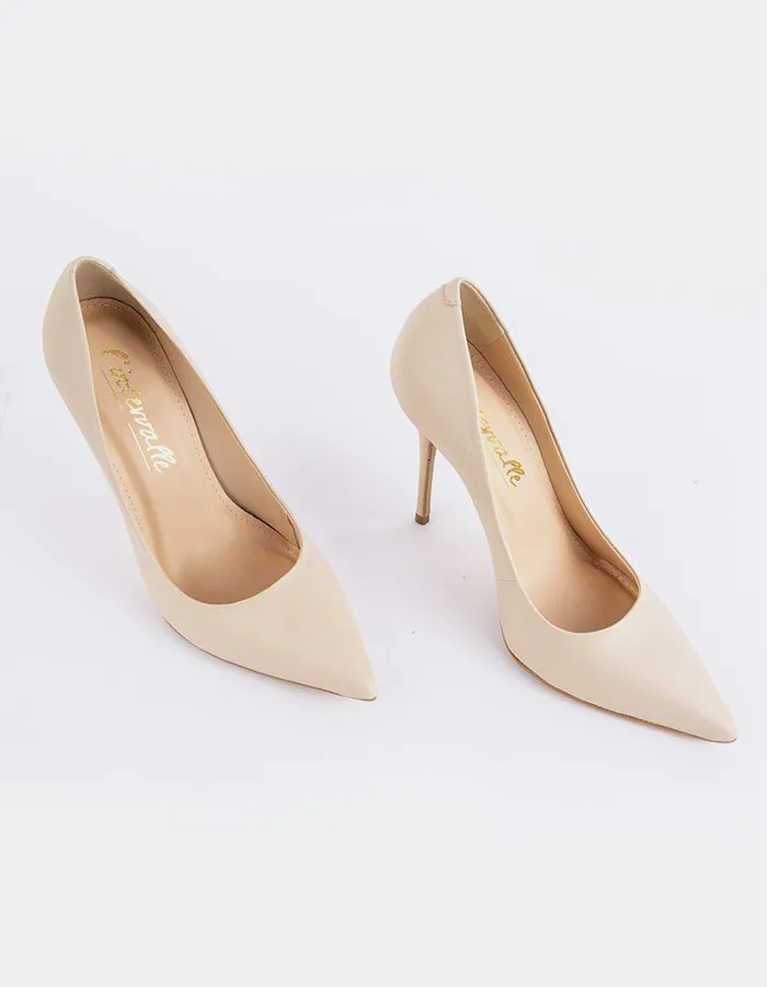 Teeva Off White Leder
