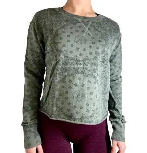 TLA Grünes Bandana Crewneck