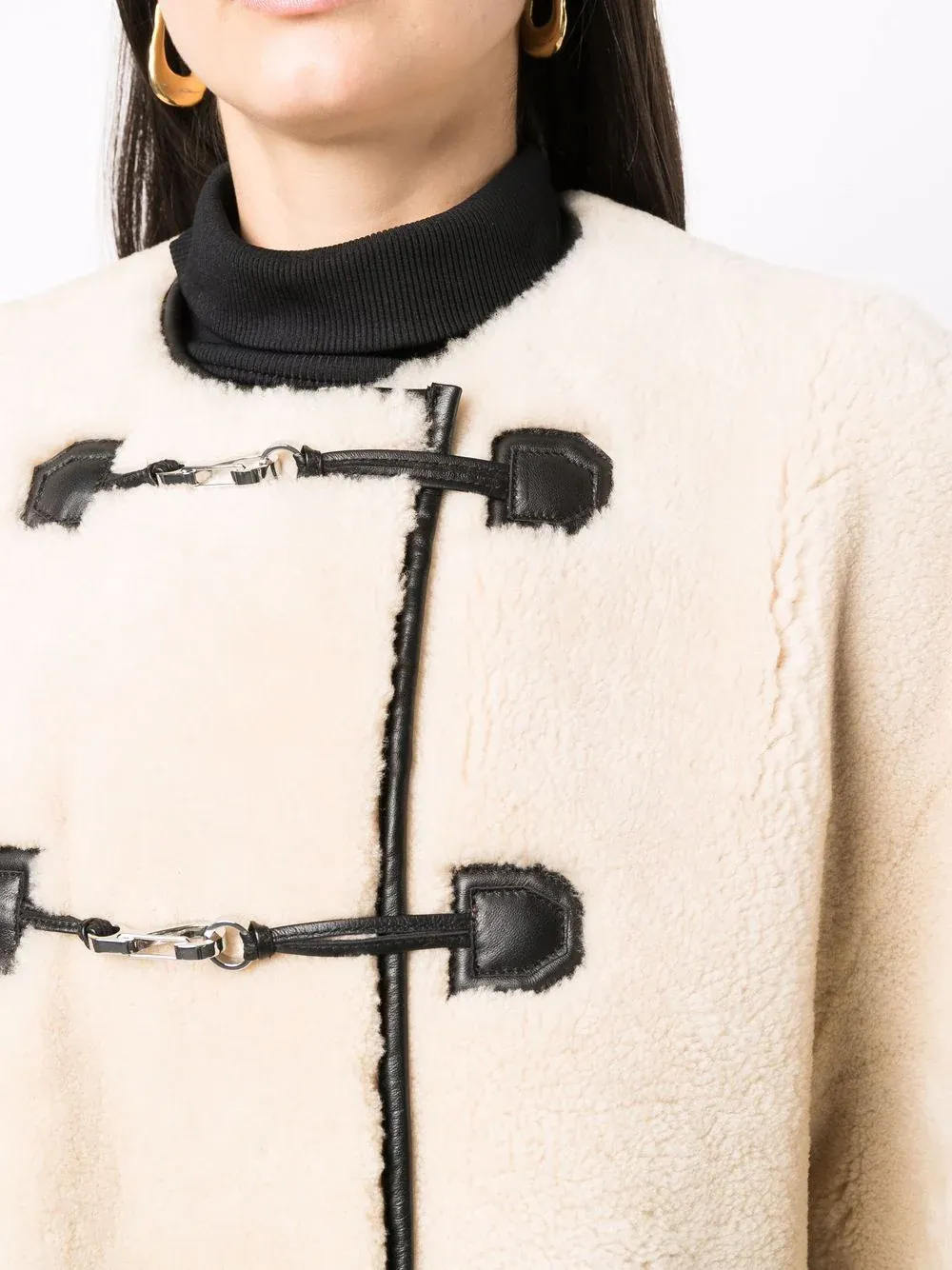 TOTEME - Damen Teddy-Shearling-Jacke mit Clasp-Verschluss Kleidung_toteme