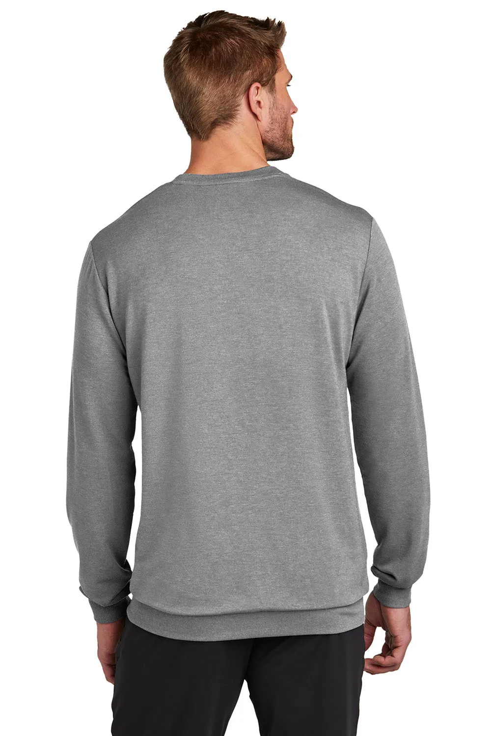 TravisMathew Herren Long Weekend Crewneck Sweatshirt - Heather Hellgrau
