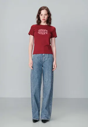 T-Shirt Nicolette Bordeaux