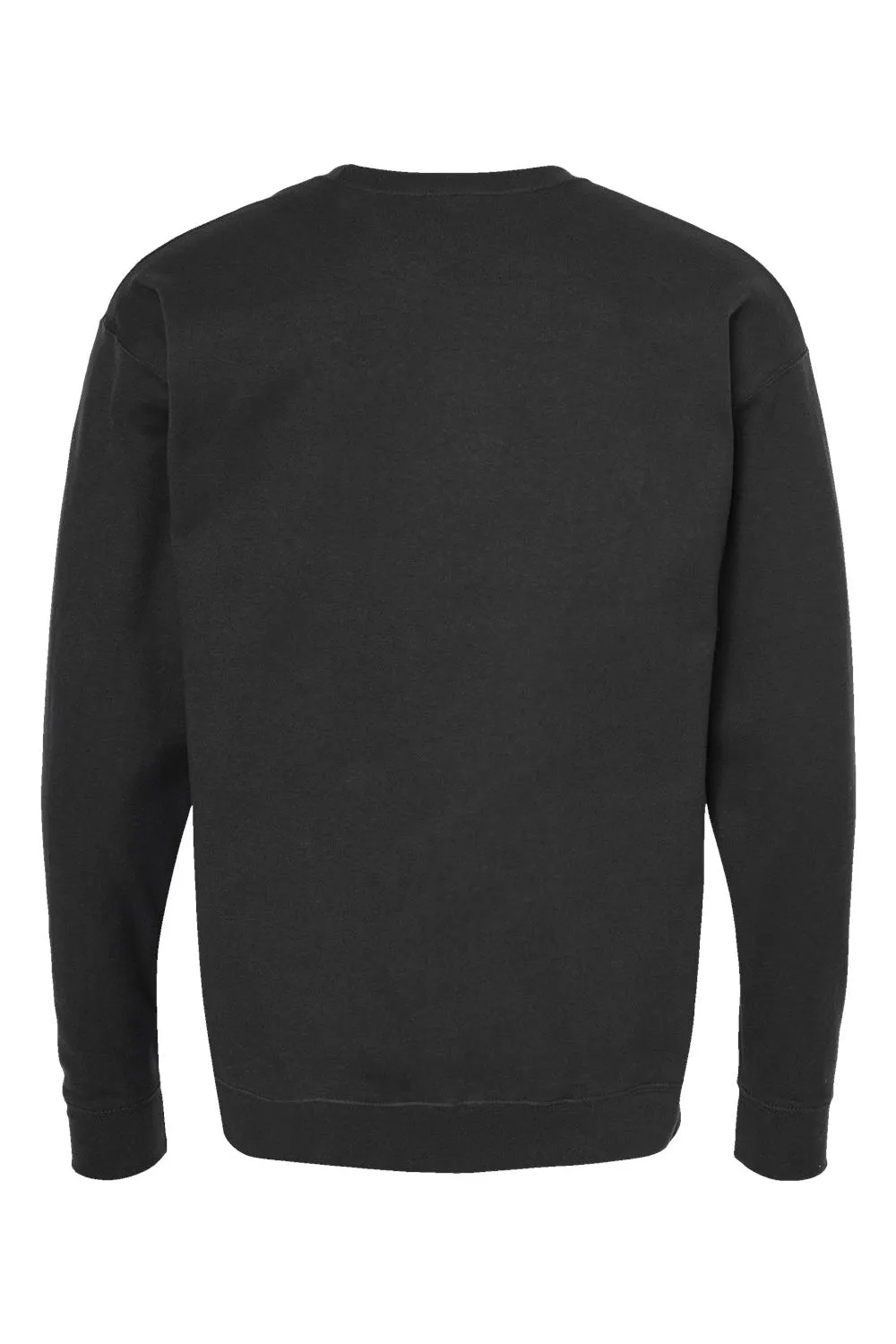Tultex Herren Fleece Pullover mit Rundhalsausschnitt - Schwarz