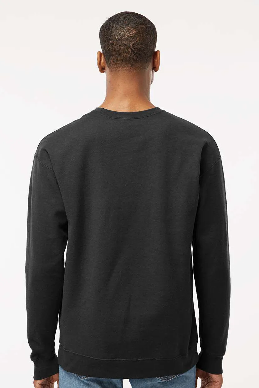 Tultex Herren Fleece Pullover mit Rundhalsausschnitt - Schwarz