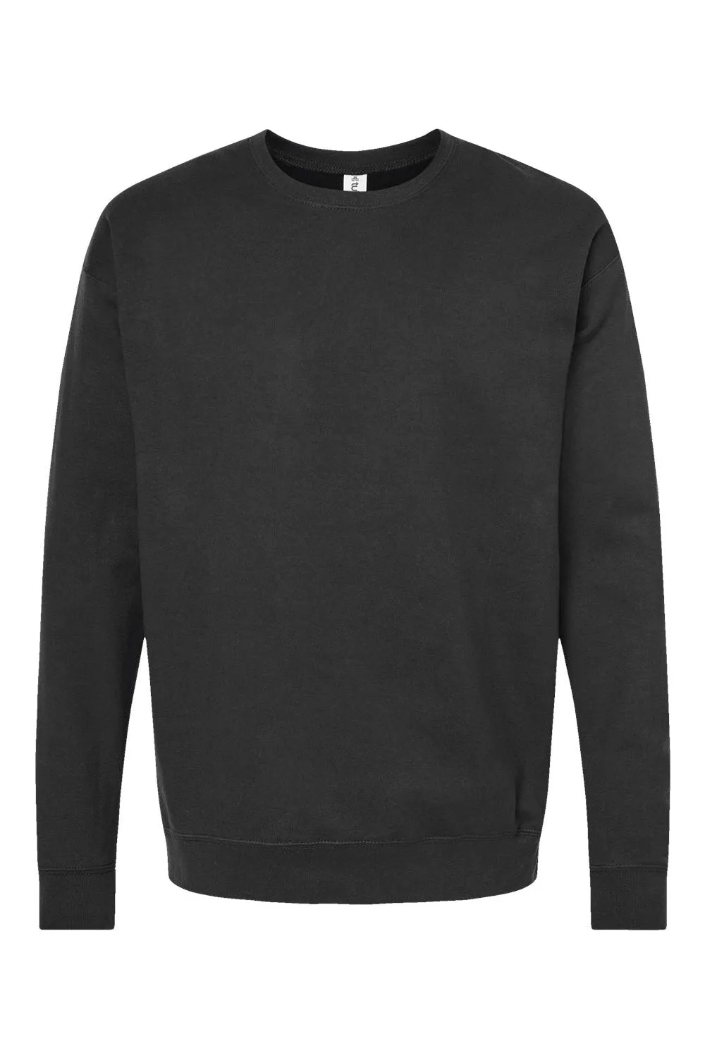 Tultex Herren Fleece Pullover mit Rundhalsausschnitt - Schwarz