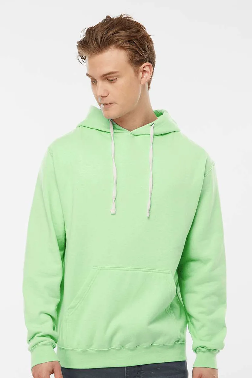 Tultex Herren Fleece Kapuzenpullover mit Kangaroo-Tasche - Neomintgrün