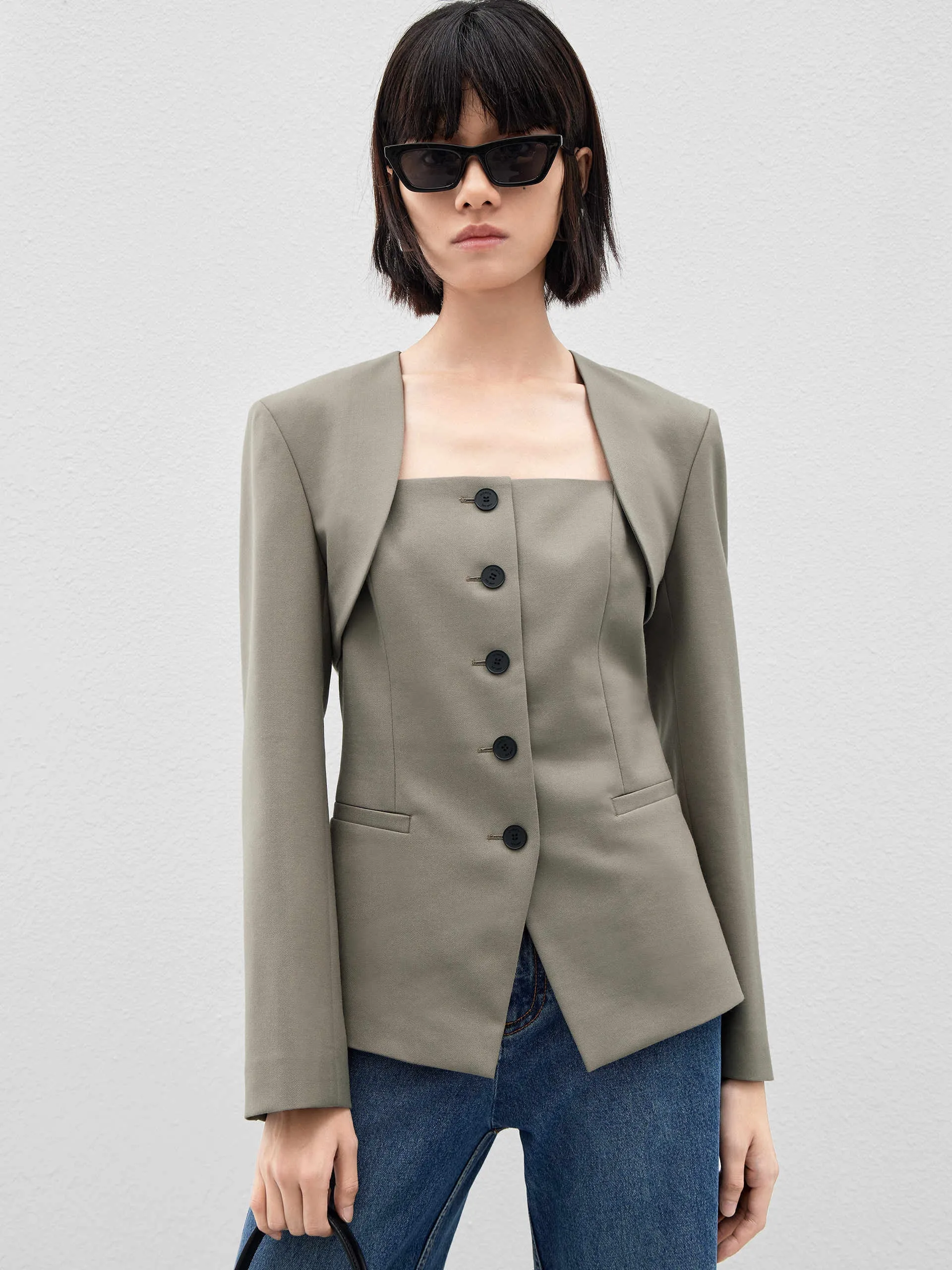Zweiteiliger Slim Fit Blazer
