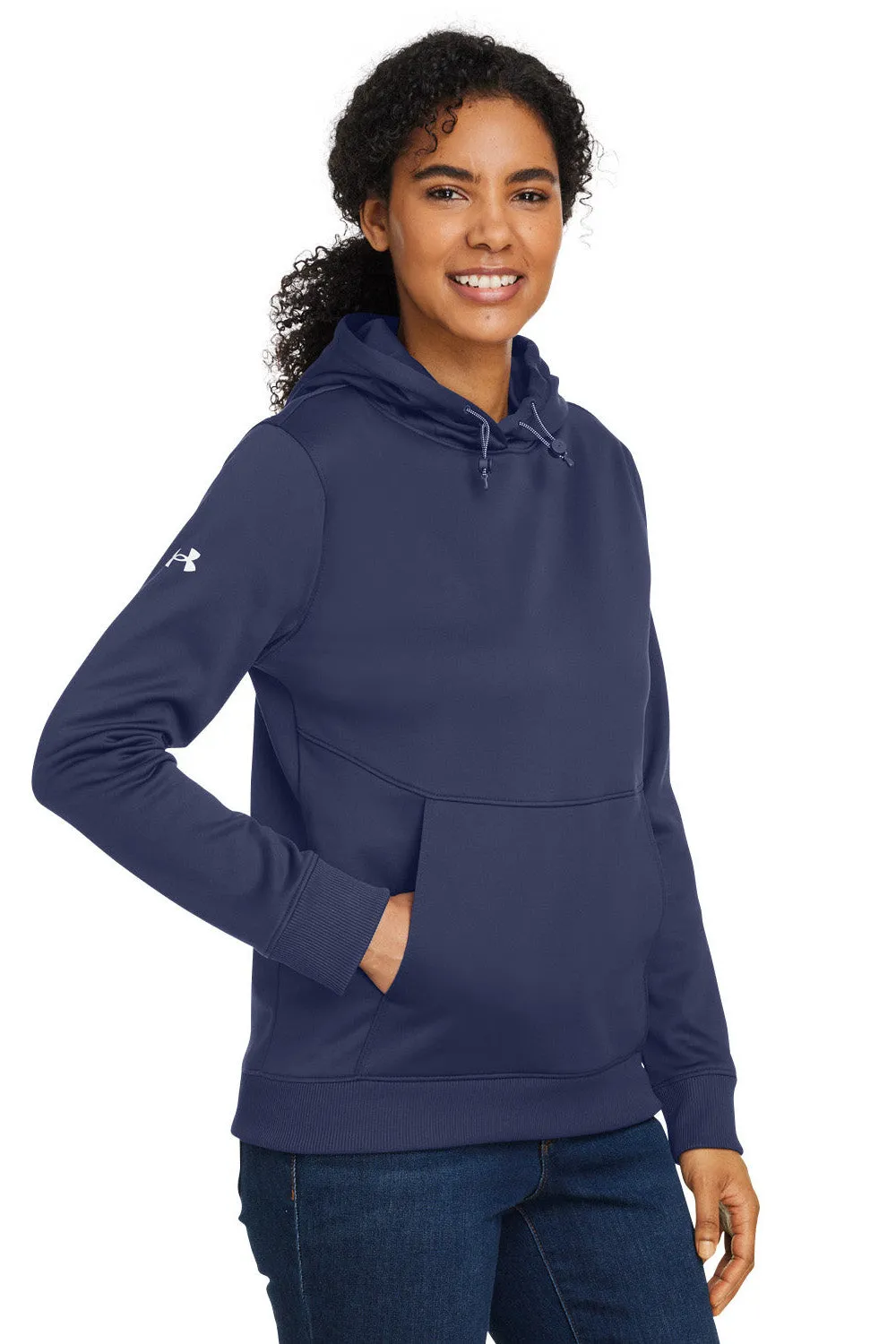 Under Armour Damen Storm Armourfleece wasserabweisende Kapuzenpullover Hoodie mit Kangaroo-Tasche - Mitternachtsmarineblau