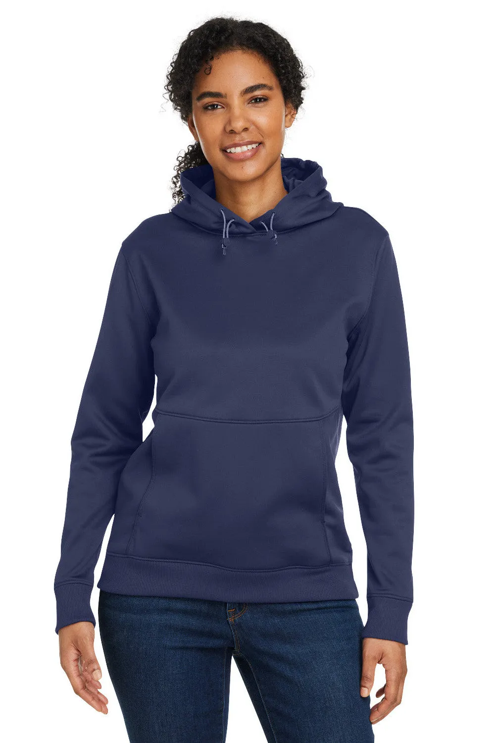 Under Armour Damen Storm Armourfleece wasserabweisende Kapuzenpullover Hoodie mit Kangaroo-Tasche - Mitternachtsmarineblau