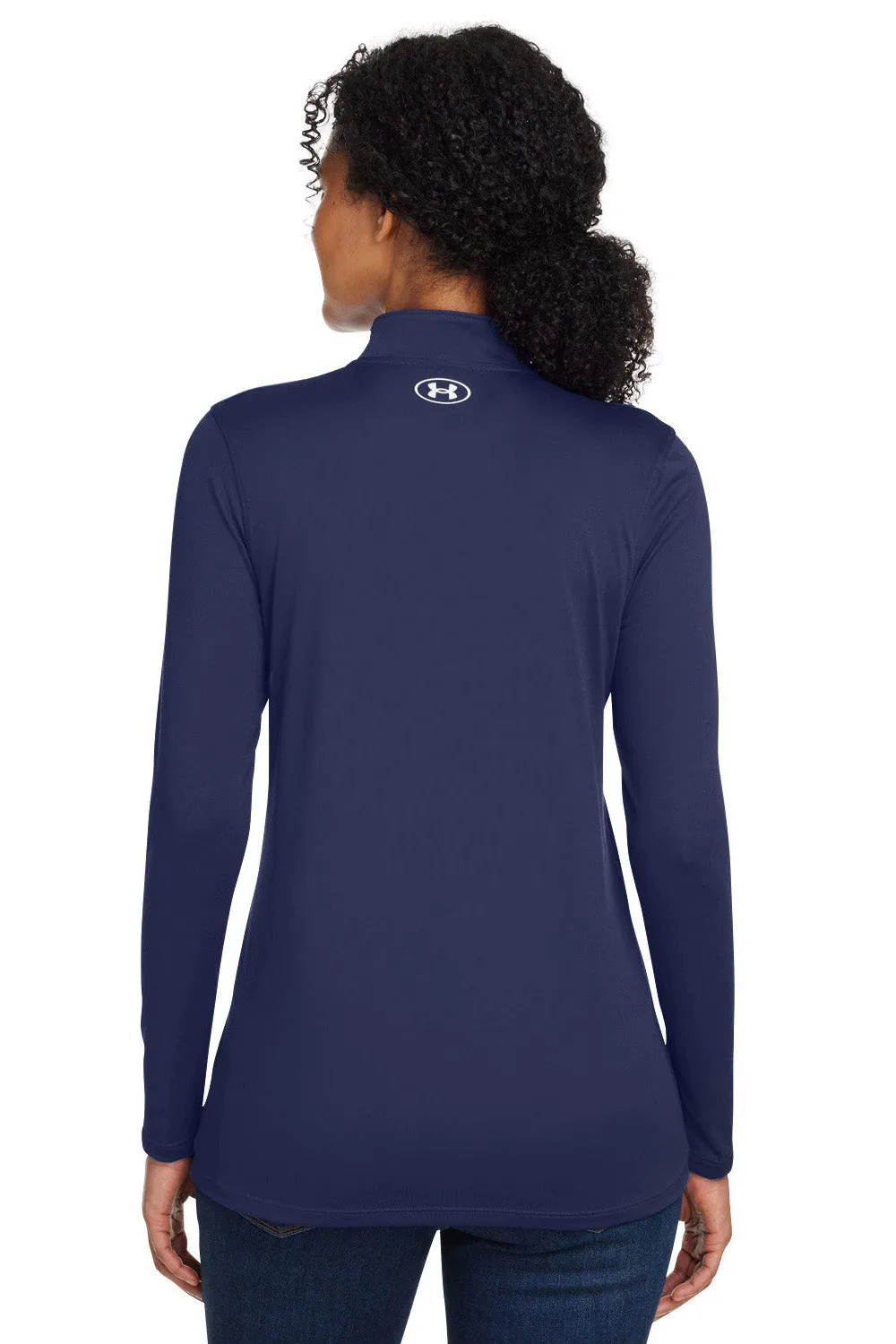 Under Armour Damen Team Tech Feuchtigkeitstransportierendes 1/4-Zip Sweatshirt - Mitternachtsmarineblau