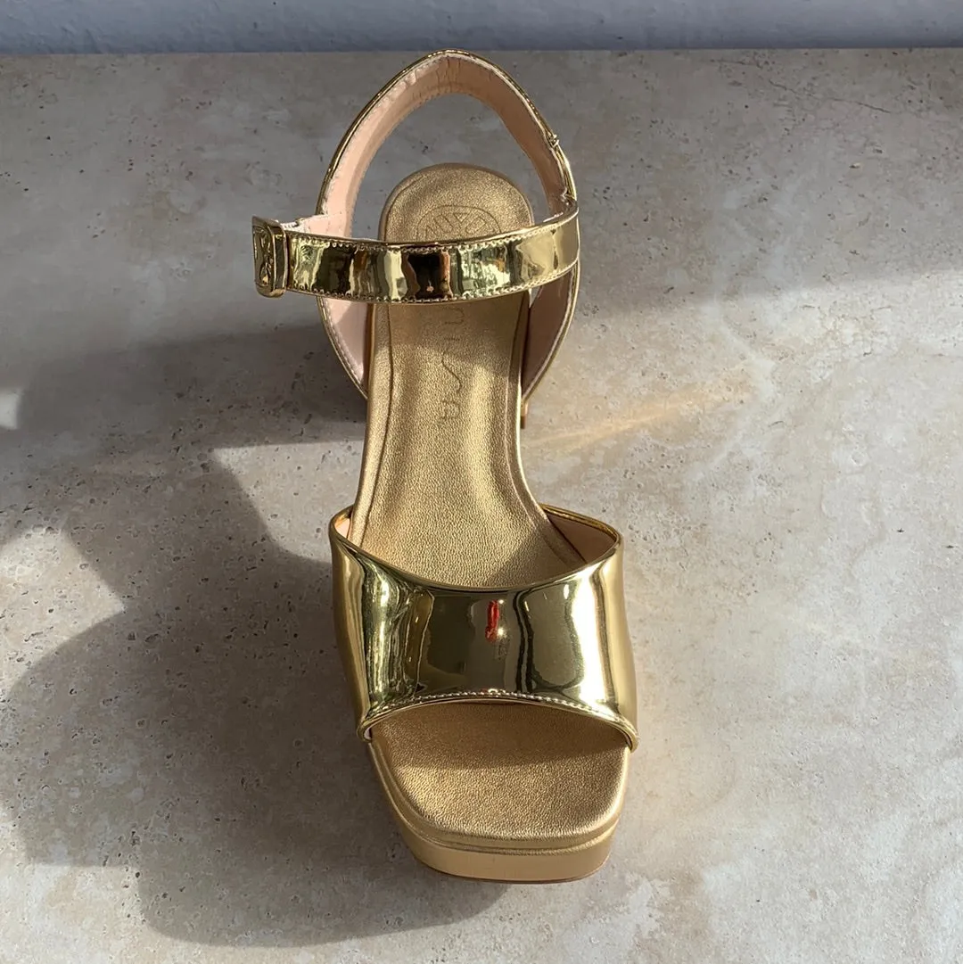 Unisa Ney Gold - LETZTES PAAR Größe 38 Schuhe_Unisa