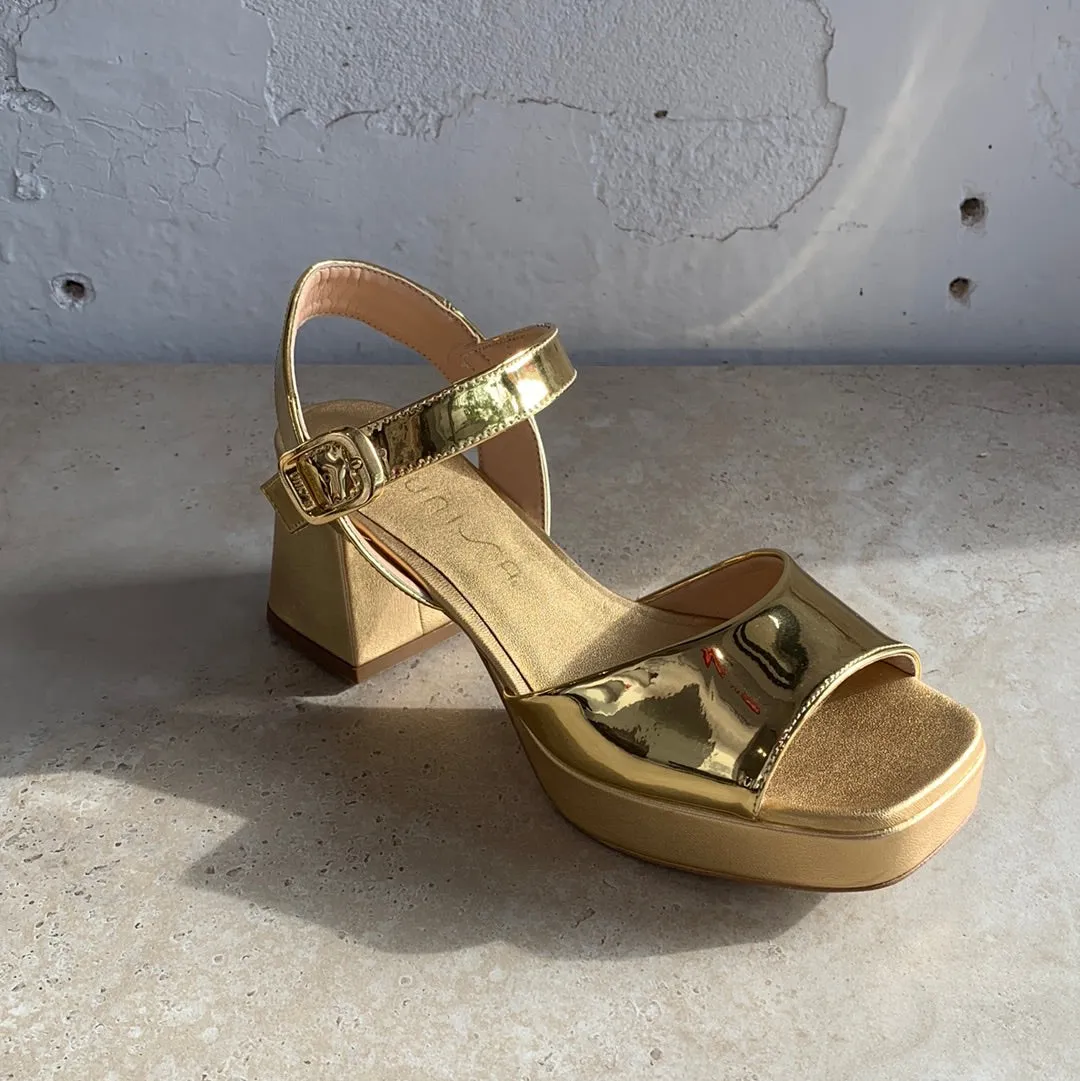 Unisa Ney Gold - LETZTES PAAR Größe 38 Schuhe_Unisa