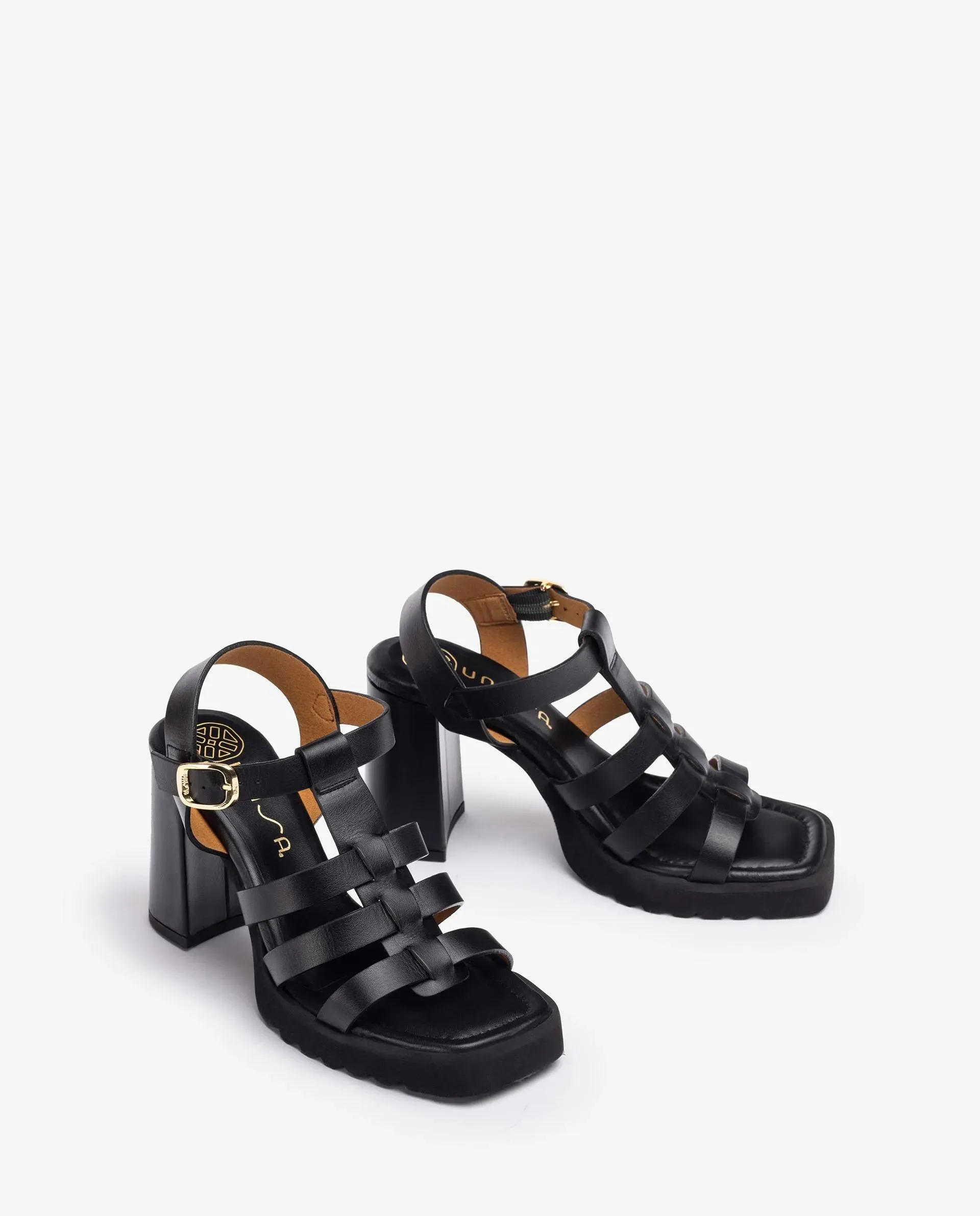 Unisa Saban Schwarz - LETZTES PAAR Größe 39 Schuhe_Unisa