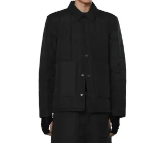 Unisex Futterhemd-Jacke in Schwarz