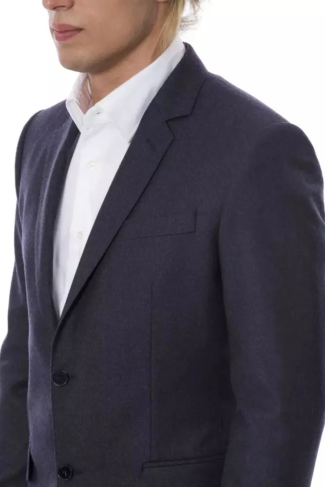 Verri Elegant Woll Einreihiger Herren Blazer