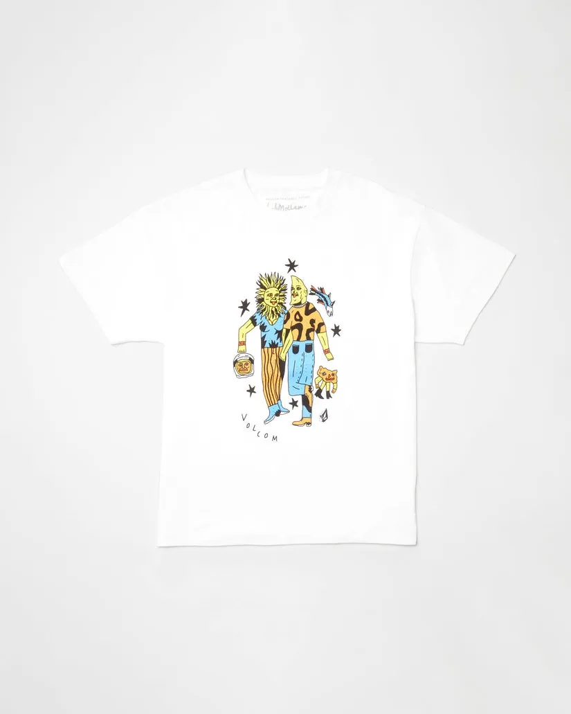 Volcom Unisex FA Bob Mollema 3 T-Shirt - Weiß