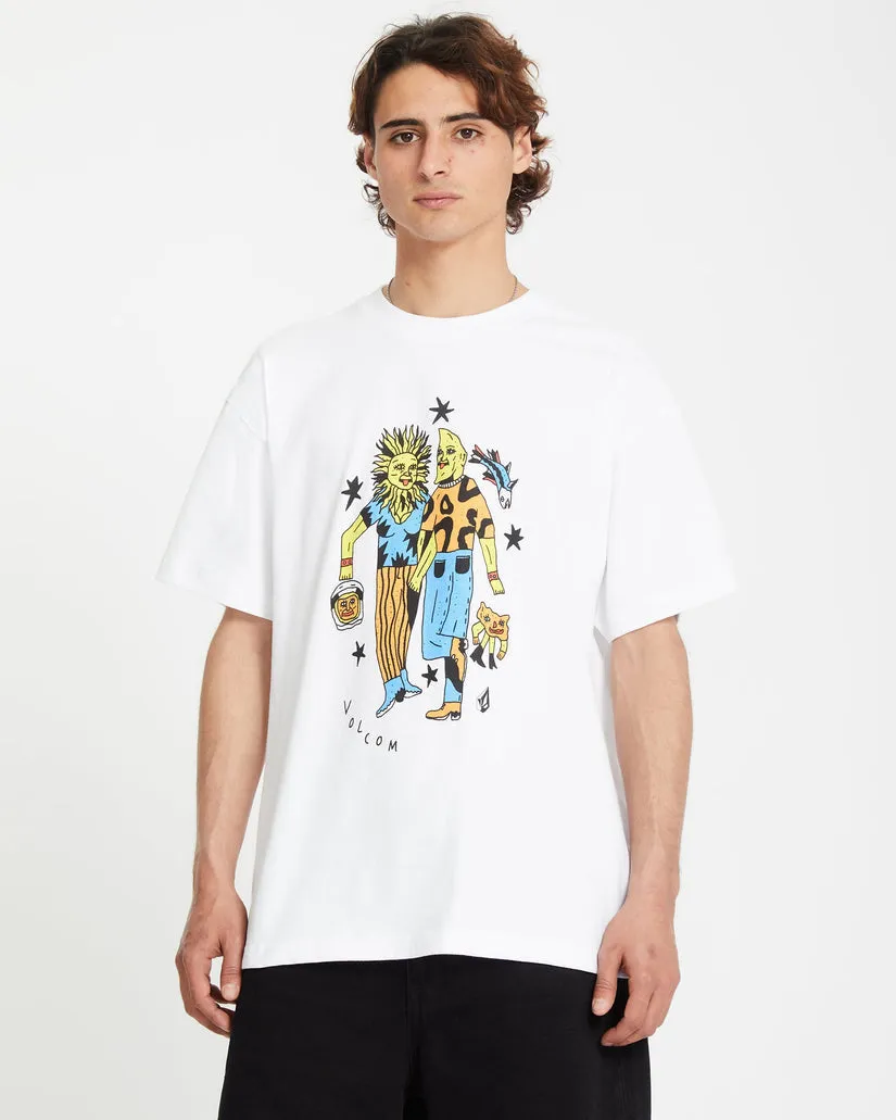 Volcom Unisex FA Bob Mollema 3 T-Shirt - Weiß