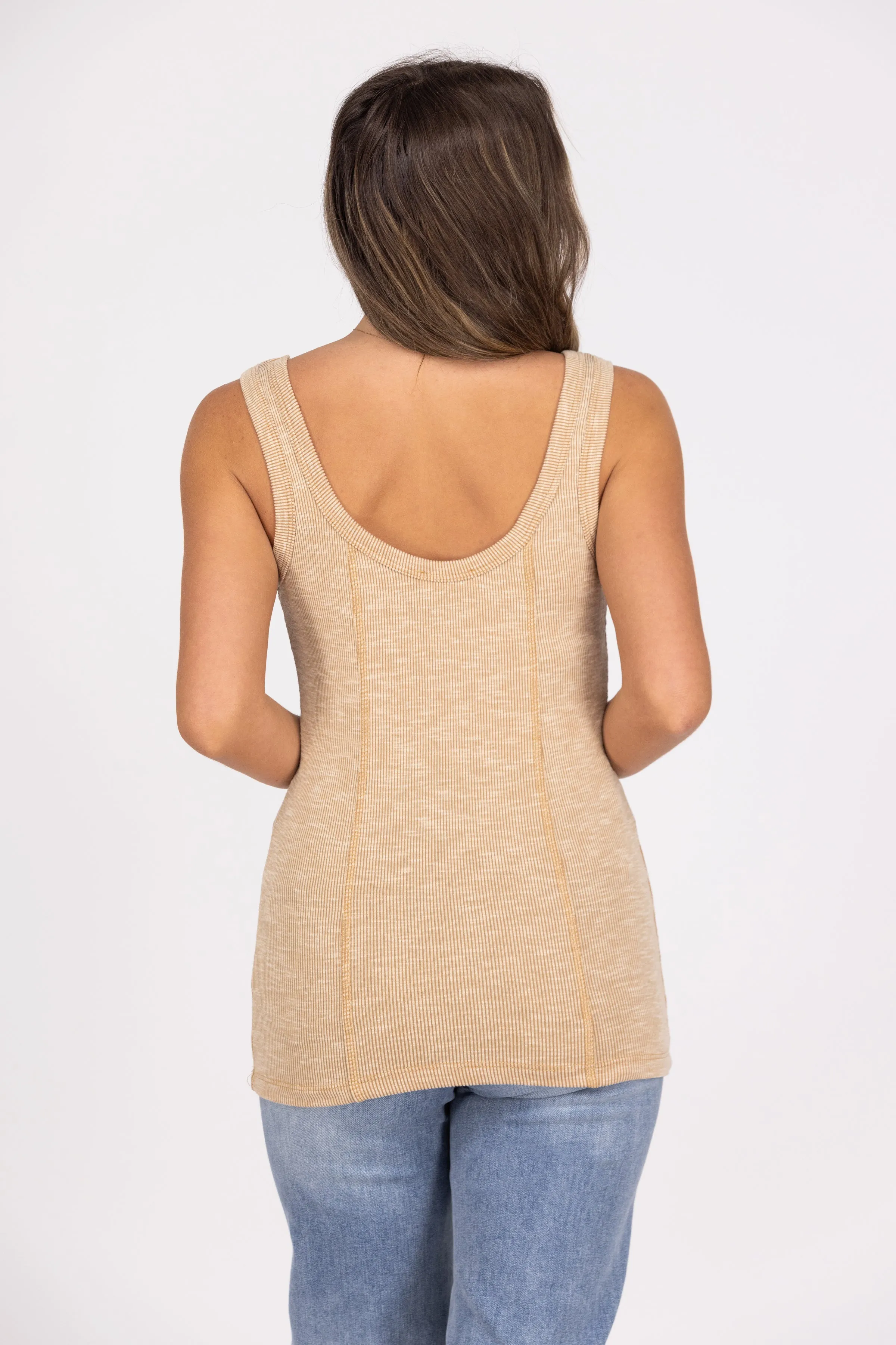 Walk That Walk Damen Rippen Slim-Fit Schicht-Top *Endgültiger Verkauf*