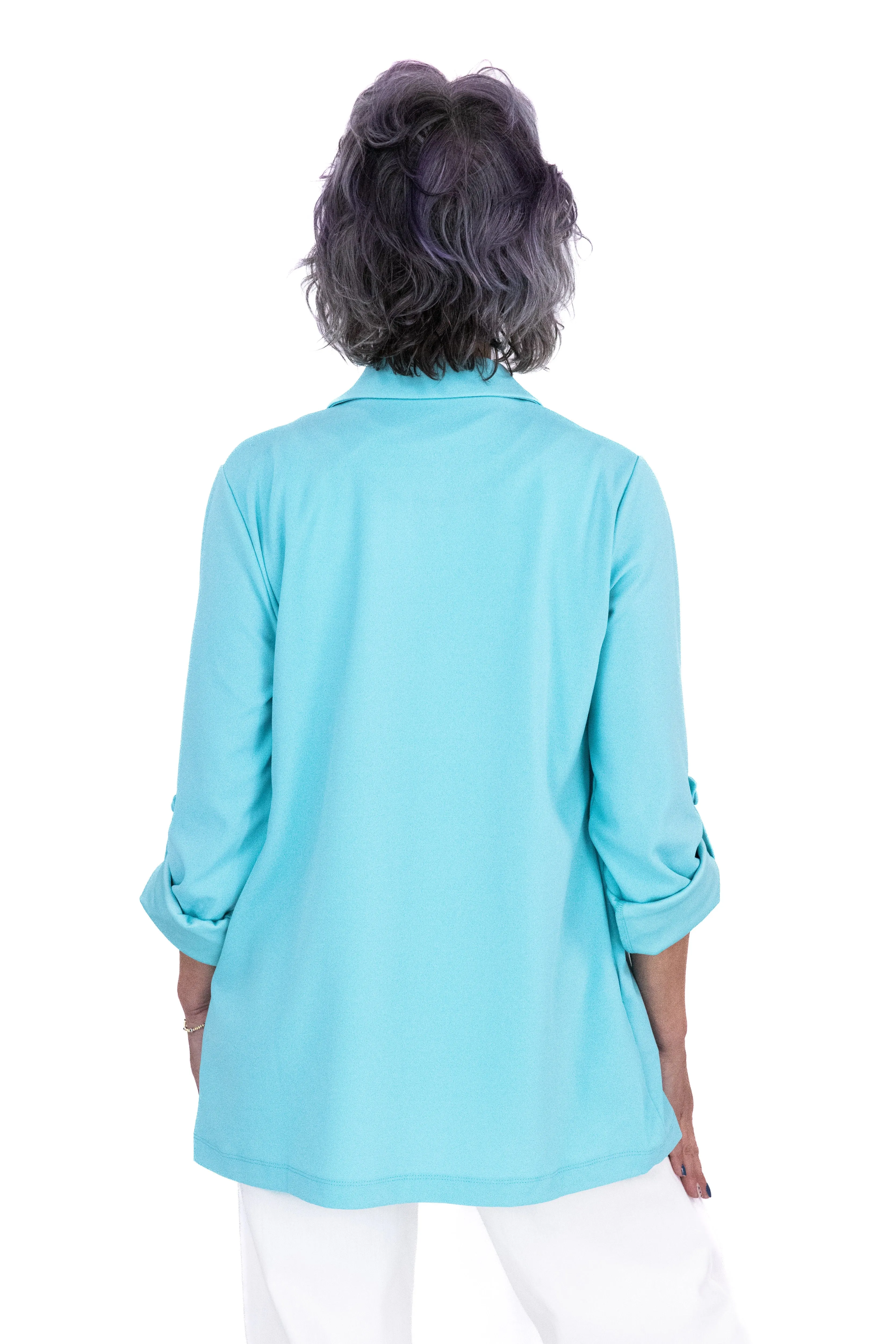 Damen Blazer mit lockerer Passform und offener Front