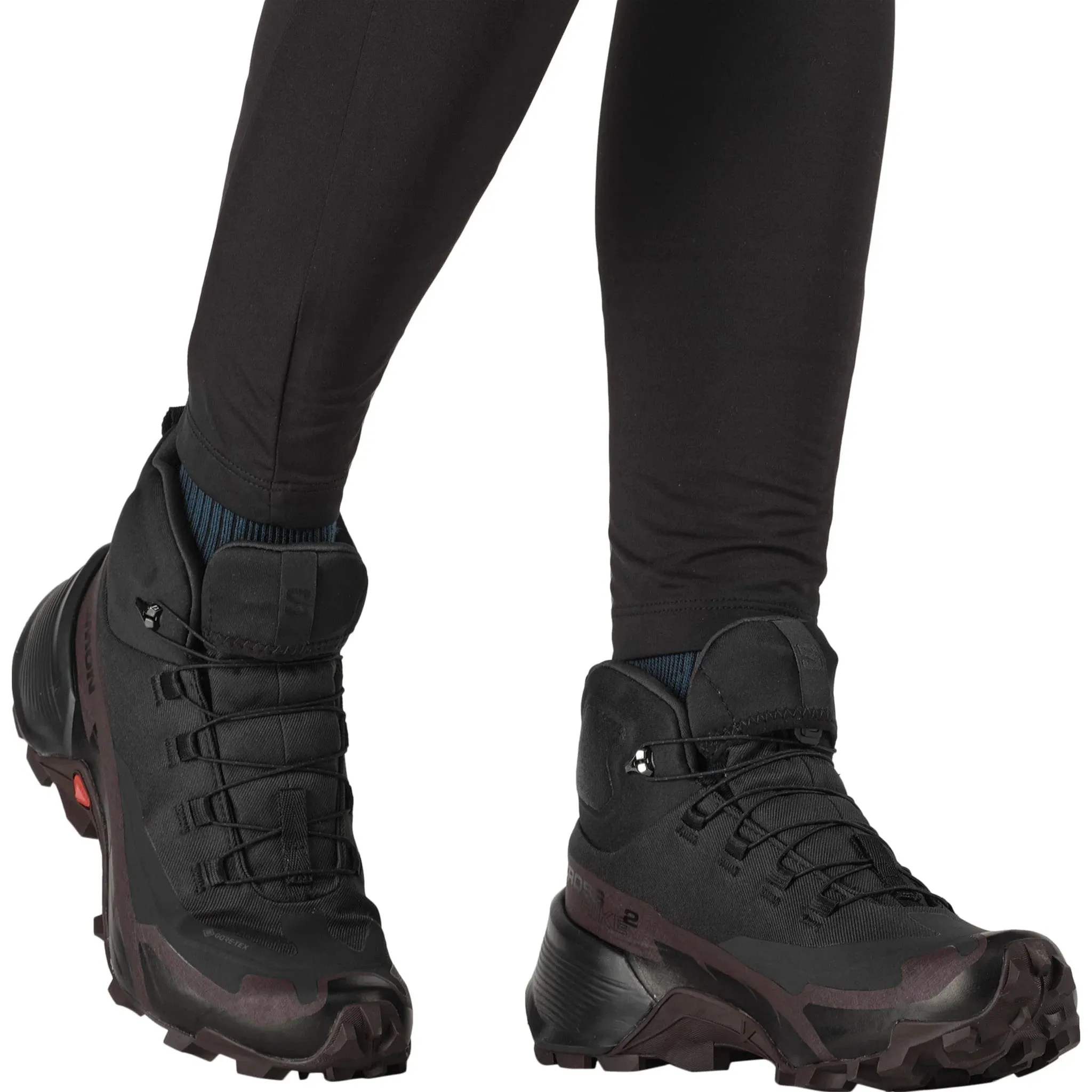 Damensalomon Cross Hike 2 Mid GORE-TEX Wanderstiefel Schwarz/Schokoladenpflaume