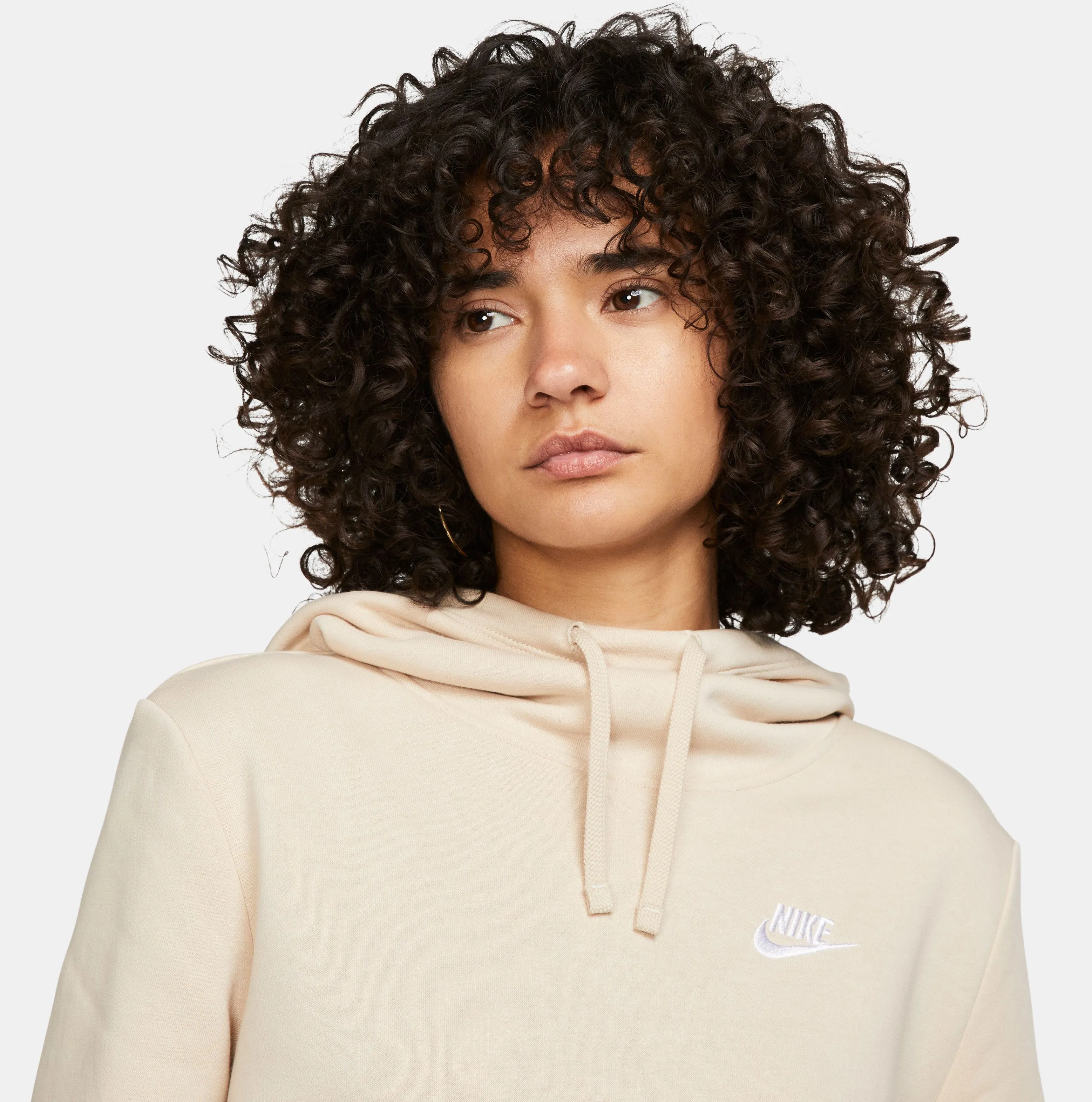 Damen-Sportbekleidung Club-Fleece-Funnel-Hoodie